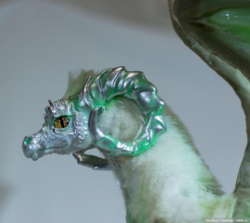 Дракон для Барби в смешанной технике, подвижный, знак зодиака Овен