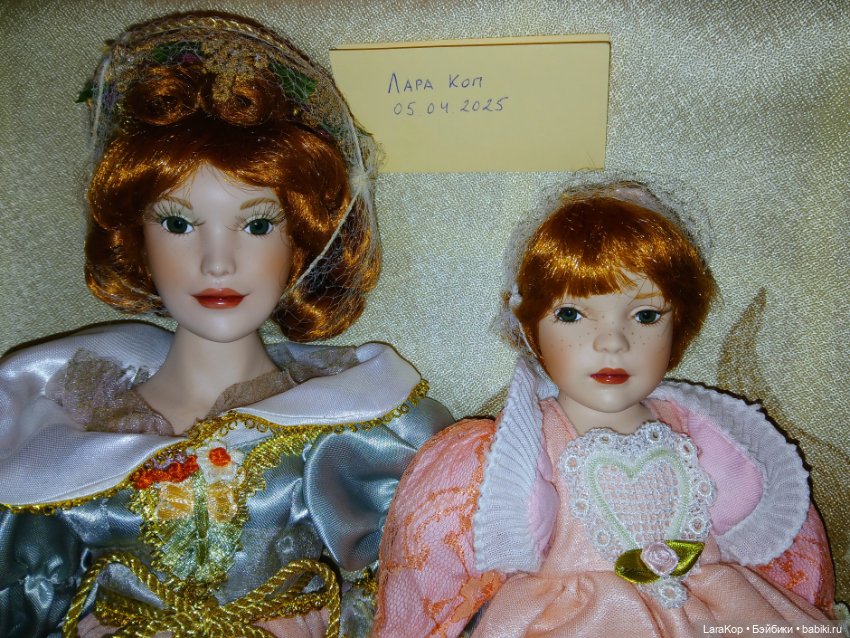 Фарфоровая кукла Марисса и ее ангел-хранитель (фото 2)