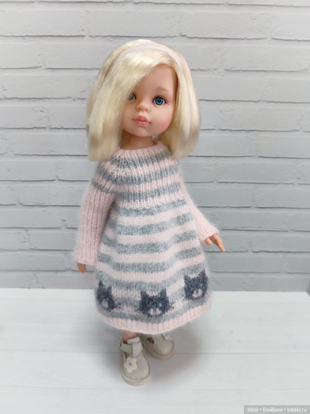 Платье Котики для кукол Паола Рейна Paola Reina (фото 4)