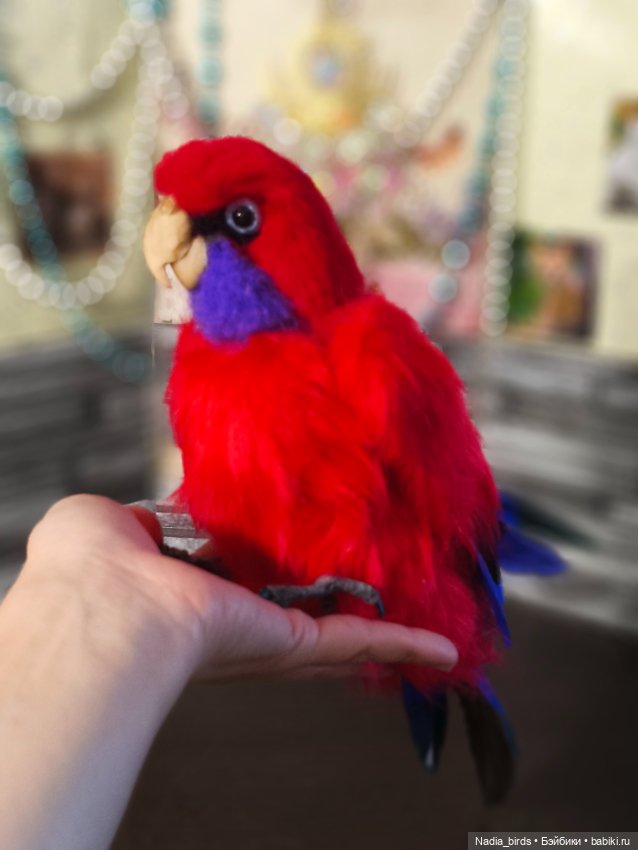 Красная розелла — Авторские игрушки (фото 5)