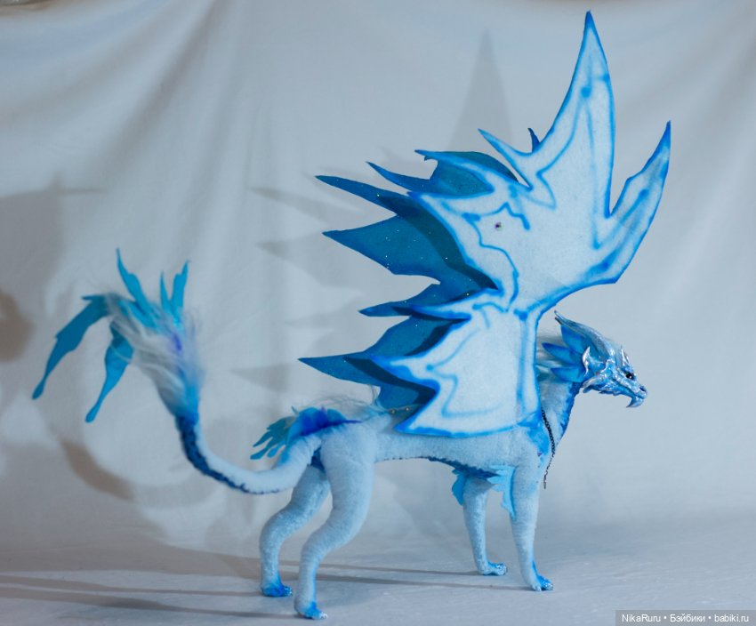 Дракон для Барби в смешанной технике, подвижный, знак зодиака Рыбы (фото 8)