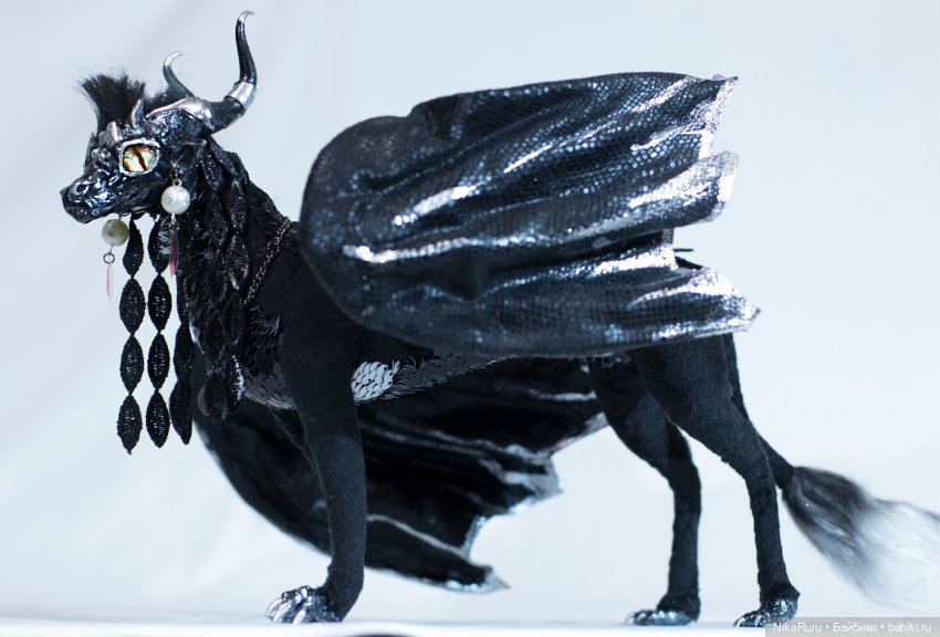 Дракон для Барби в смешанной технике, подвижный, знак зодиака Телец (фото 8)