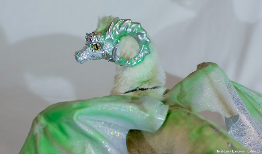 Дракон для Барби в смешанной технике, подвижный, знак зодиака Овен (фото 8)
