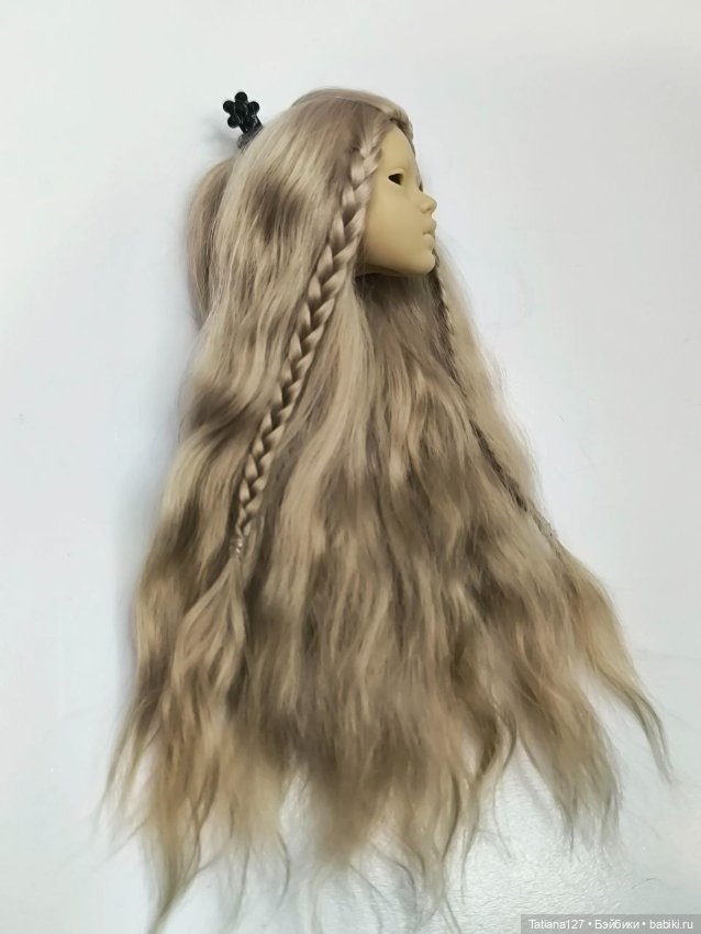 Парик из натуральных локонов козы . ОГ - 10,5см (фото 3)