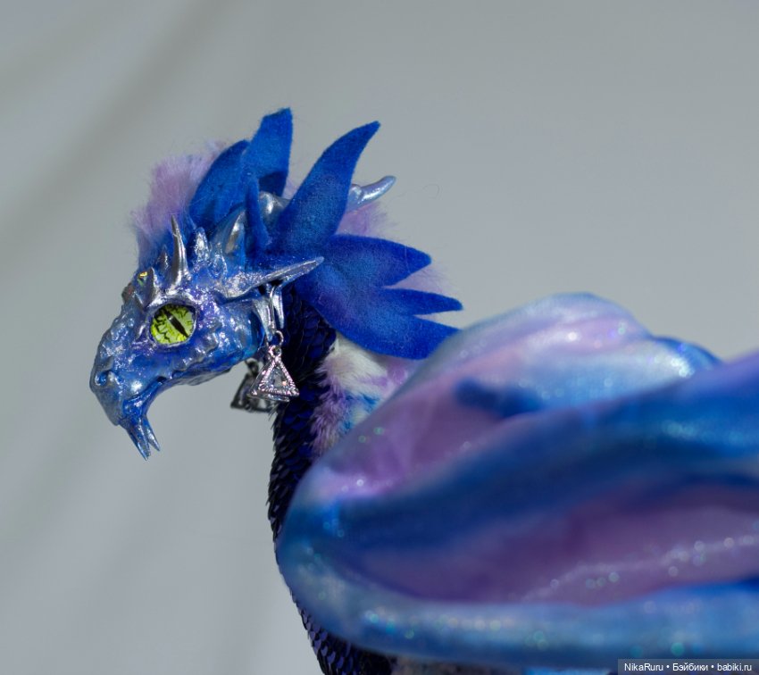 Дракон для Барби в смешанной технике, подвижный, знак зодиака Весы (фото 4)