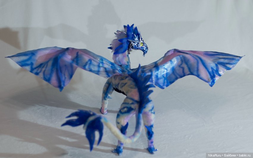 Дракон для Барби в смешанной технике, подвижный, знак зодиака Весы (фото 9)