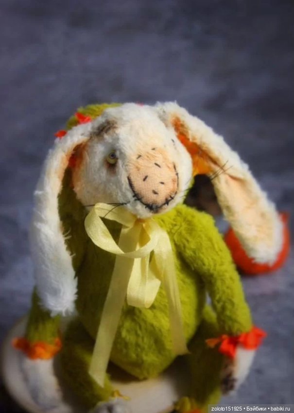 Зайка тедди ручная работа (фото 5)