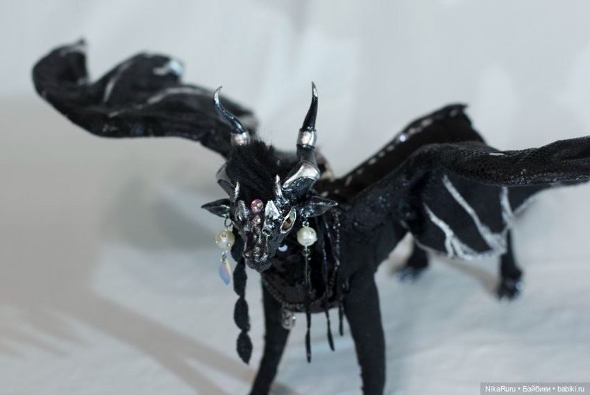 Дракон для Барби в смешанной технике, подвижный, знак зодиака Телец (фото 7)