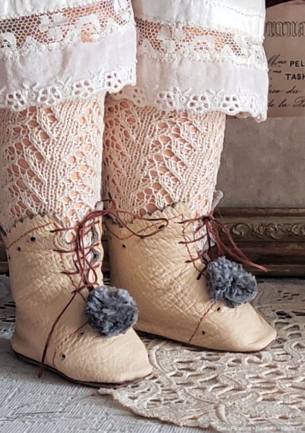 Туфли для антикварной куклы (фото 4)