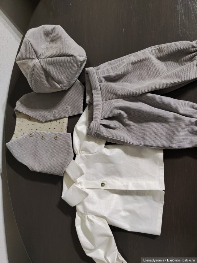 Костюм для антикварной куклы мальчика (фото 4)