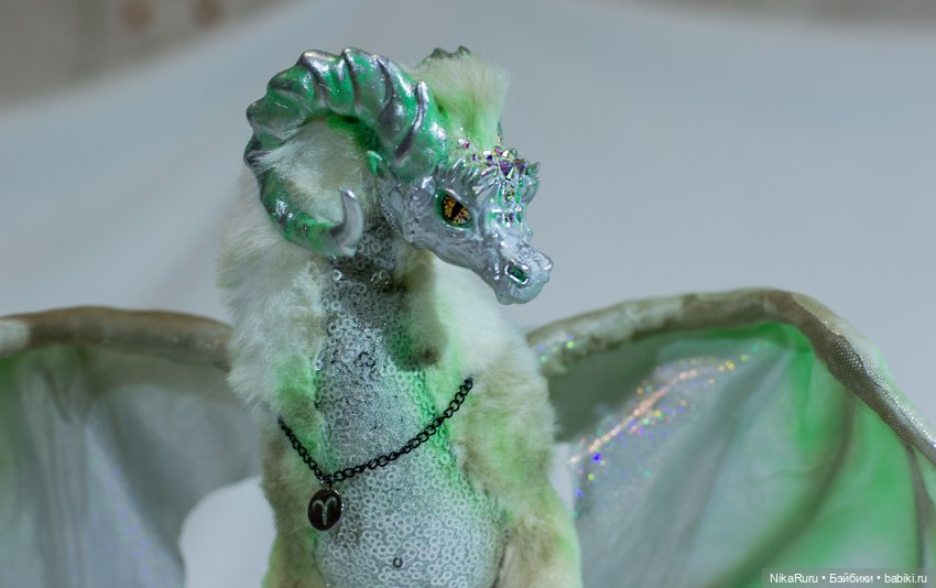 Дракон для Барби в смешанной технике, подвижный, знак зодиака Овен (фото 10)