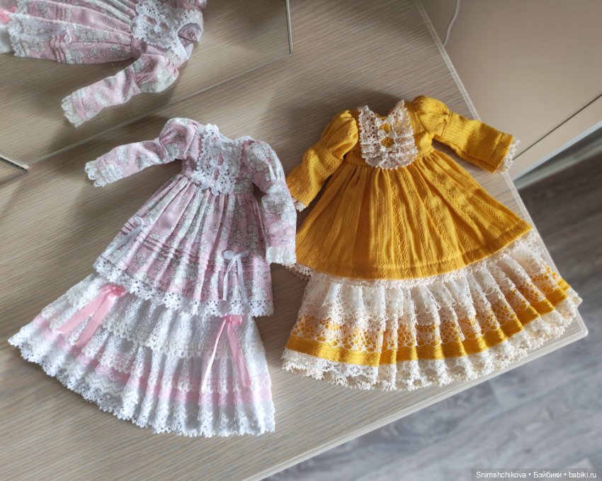 Платья с подъюбником — Одежда для кукол