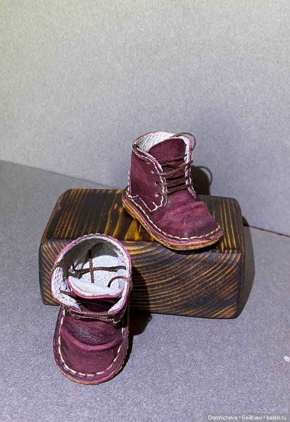 Искусственно состаренные ботиночки (фото 3)