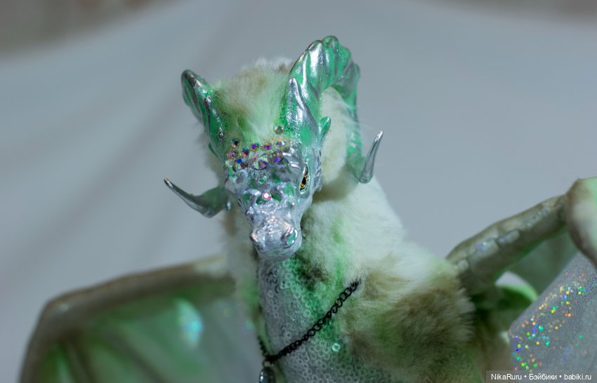 Дракон для Барби в смешанной технике, подвижный, знак зодиака Овен