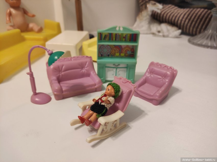 Лот пупсик с мебелью СССР (фото 6)