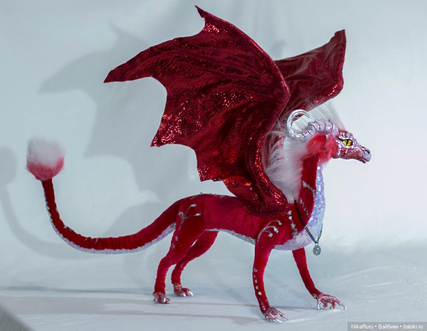Дракон для Барби в смешанной технике, подвижный, знак зодиака Стрелец (фото 6)