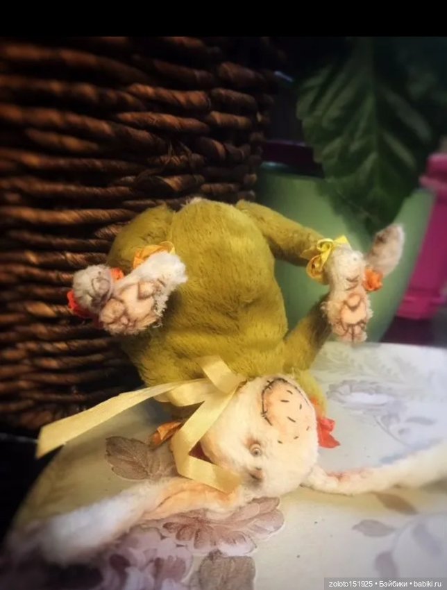 Зайка тедди ручная работа (фото 3)