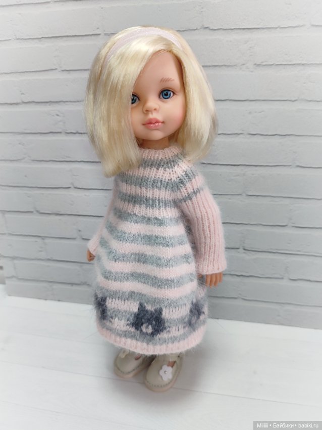 Платье Котики для кукол Паола Рейна Paola Reina (фото 2)