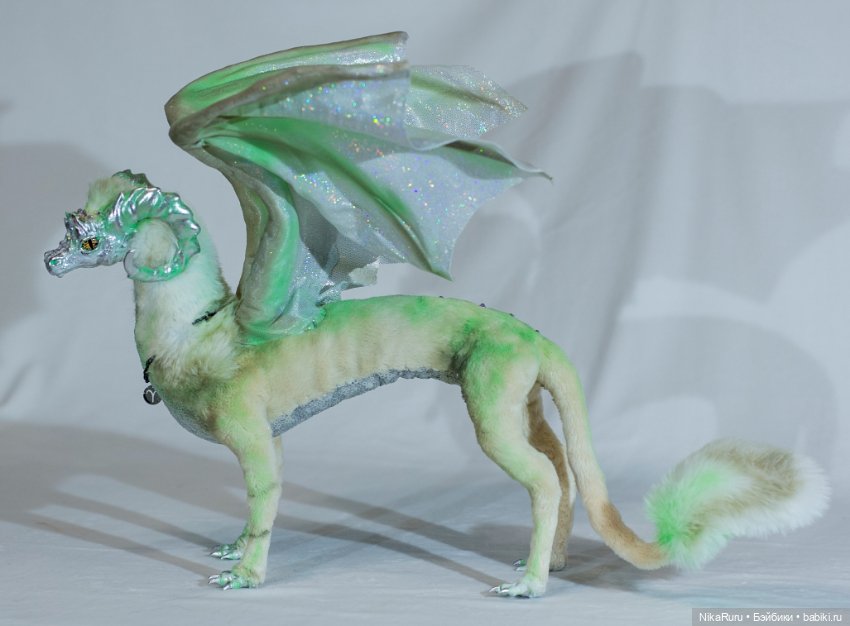 Дракон для Барби в смешанной технике, подвижный, знак зодиака Овен (фото 5)