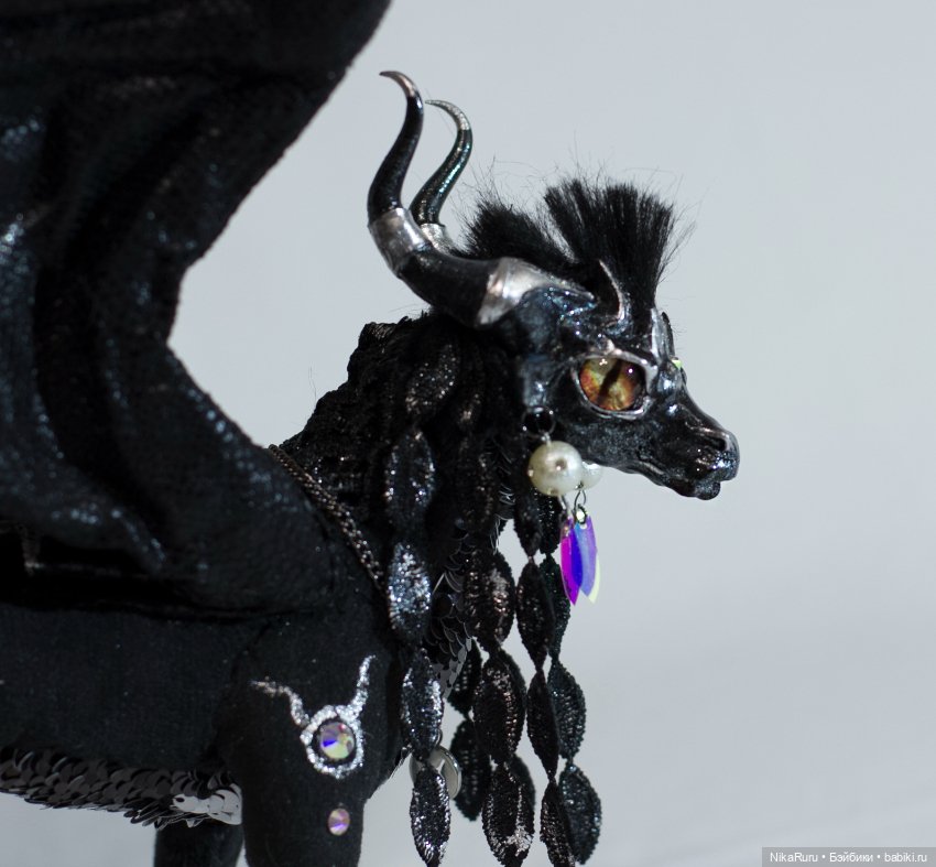 Дракон для Барби в смешанной технике, подвижный, знак зодиака Телец (фото 4)