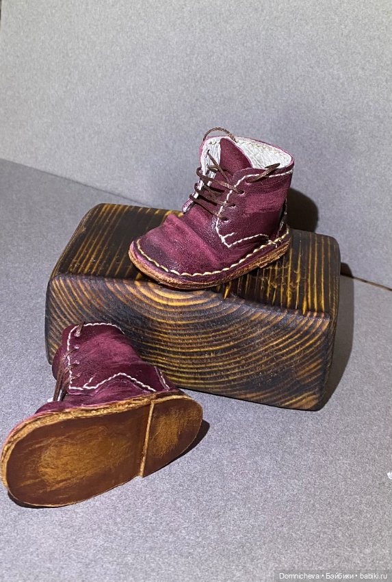 Искусственно состаренные ботиночки (фото 5)