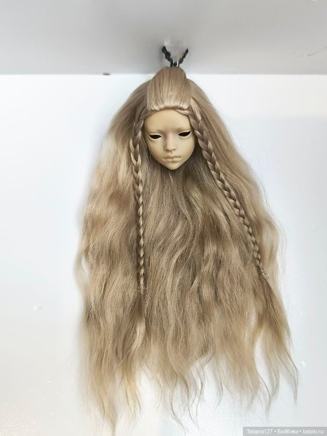 Парик из натуральных локонов козы . ОГ - 10,5см (фото 2)