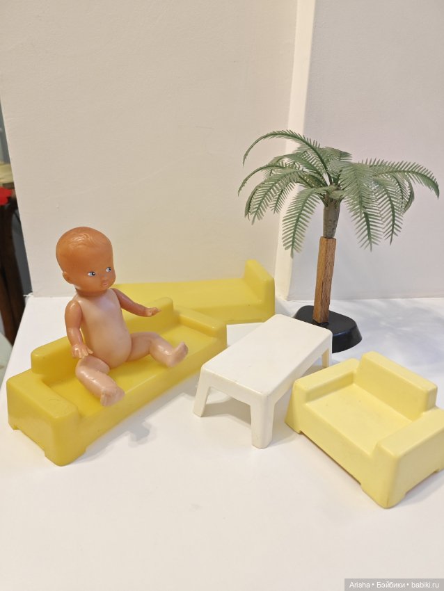 Лот пупсик с мебелью СССР (фото 2)