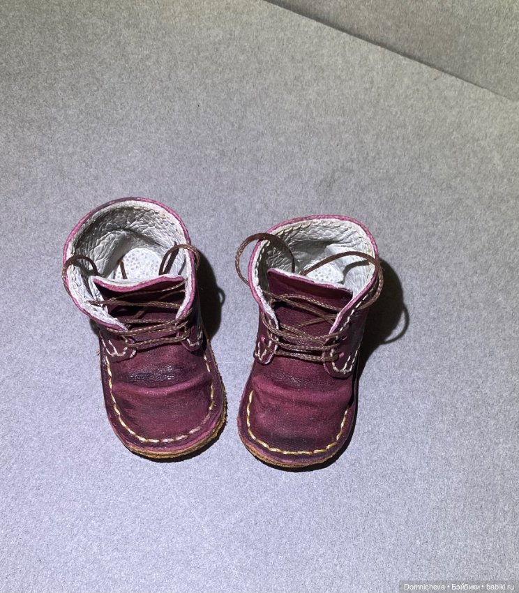 Искусственно состаренные ботиночки (фото 6)