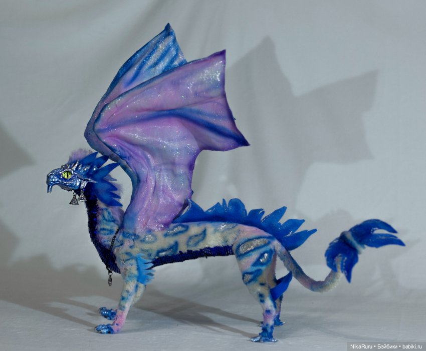 Дракон для Барби в смешанной технике, подвижный, знак зодиака Весы