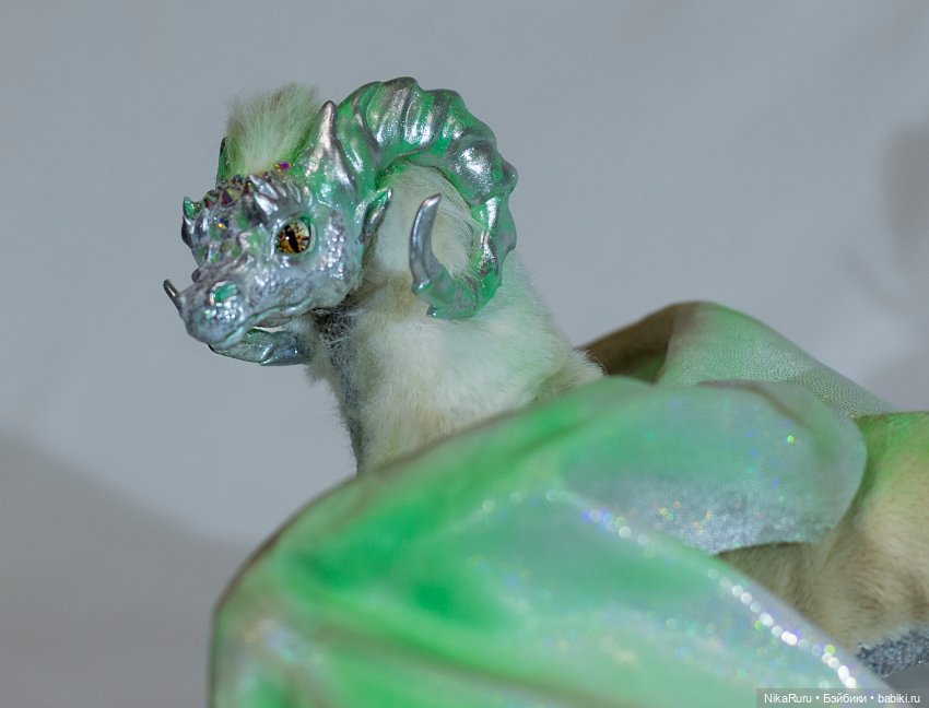 Дракон для Барби в смешанной технике, подвижный, знак зодиака Овен (фото 9)