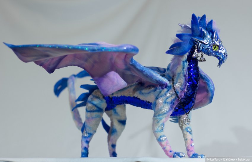 Дракон для Барби в смешанной технике, подвижный, знак зодиака Весы (фото 7)