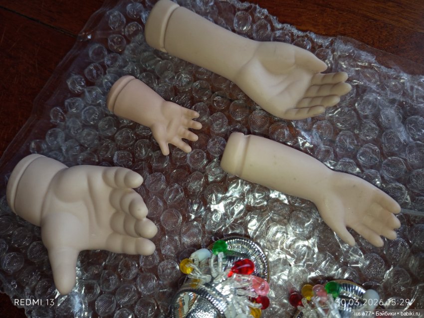 Лот обувь и фарфоровые ручки для кукол, из Германии и США (фото 8)