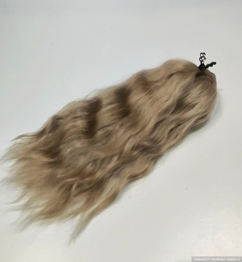 Парик из натуральных локонов козы . ОГ - 10,5см (фото 5)
