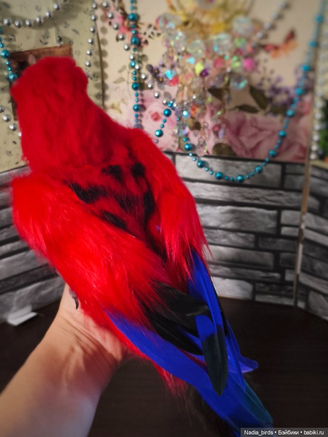 Красная розелла — Авторские игрушки (фото 4)