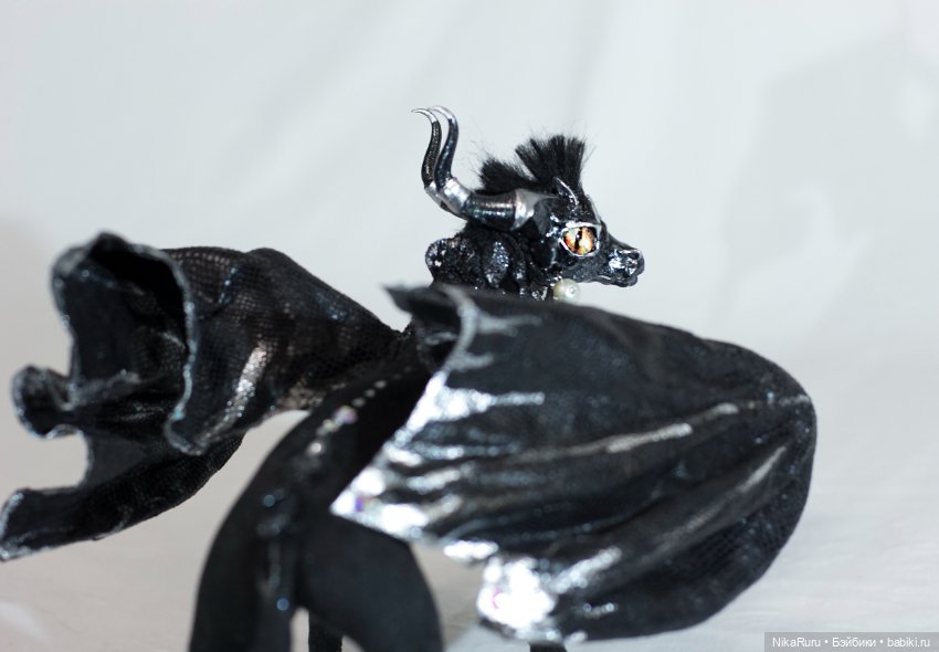 Дракон для Барби в смешанной технике, подвижный, знак зодиака Телец