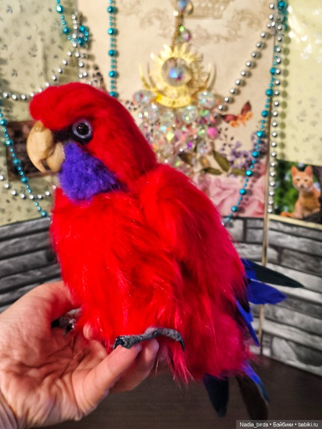 Красная розелла — Авторские игрушки