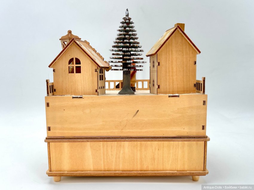 Винтажная музыкальная шкатулка-карусель Erzgebirge (фото 6)