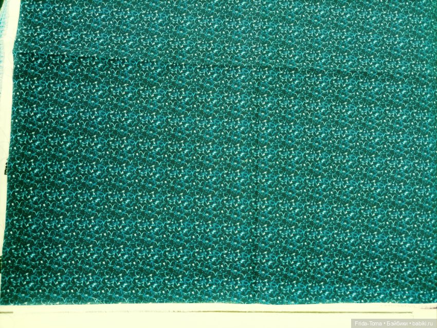 Ткань поплин печатный джинса Япония цветочки (фото 7)