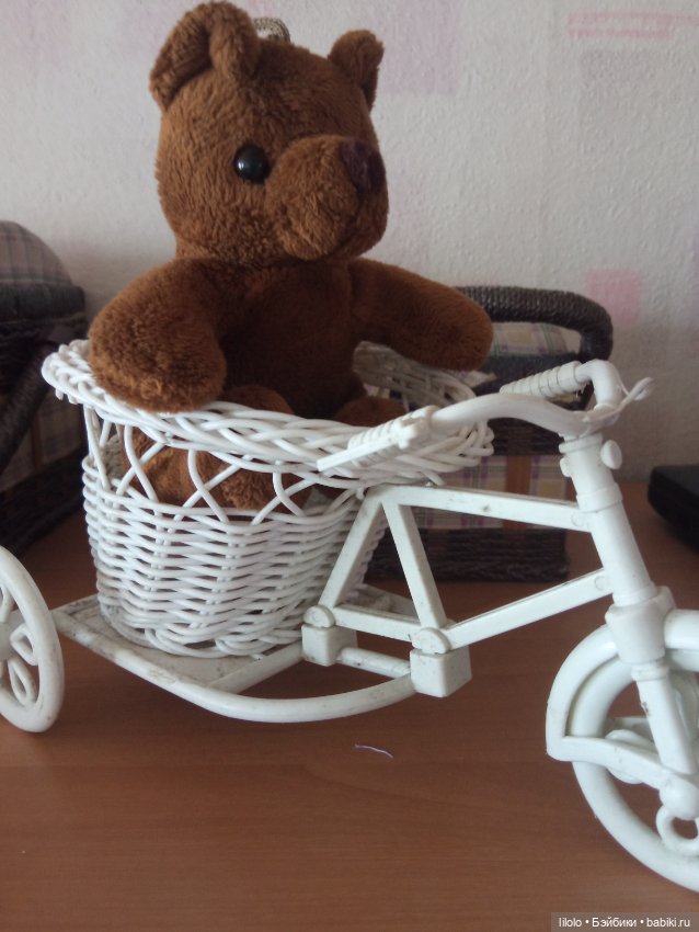 Велосипед с корзиной для кукольных фотосессий (фото 3)