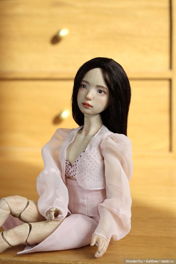 Авторская деревянная шарнирная кукла Наён (фото 6)