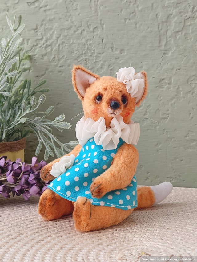 Лисичка тедди Эмма — Авторские игрушки (фото 8)