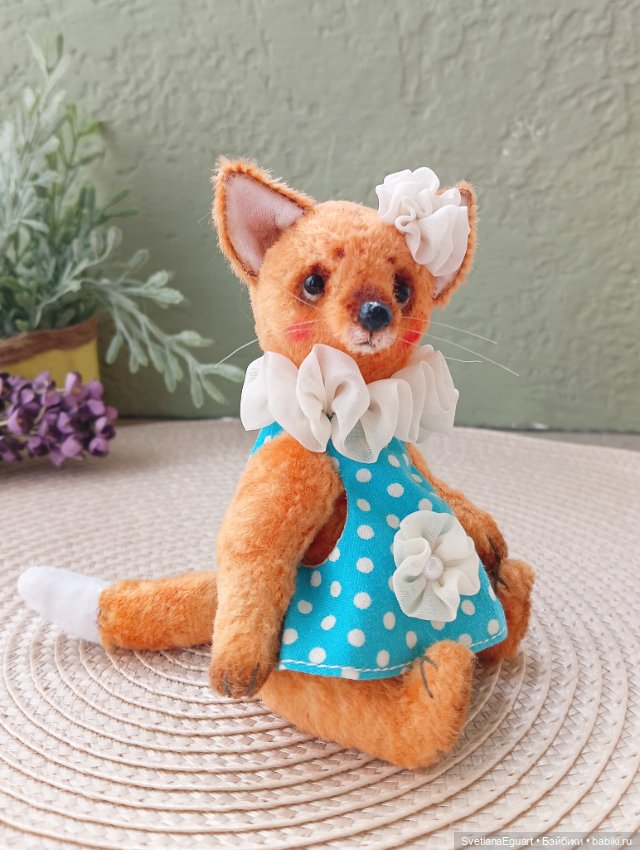 Лисичка тедди Эмма — Авторские игрушки (фото 5)