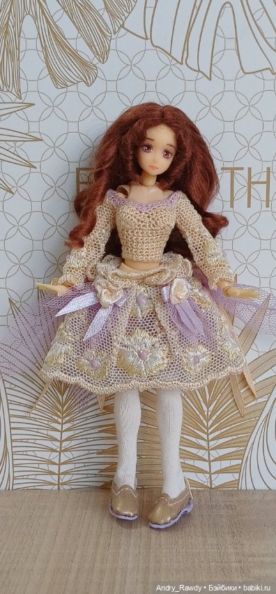 ООАК кукла Figma 1:12 Фиалка