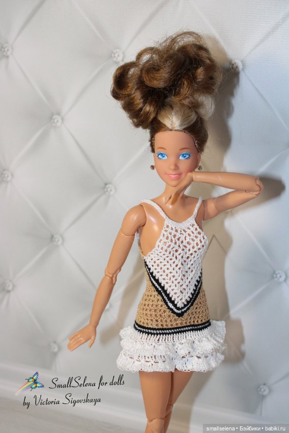 Вязаное платье для стройной мтм (фото 4)