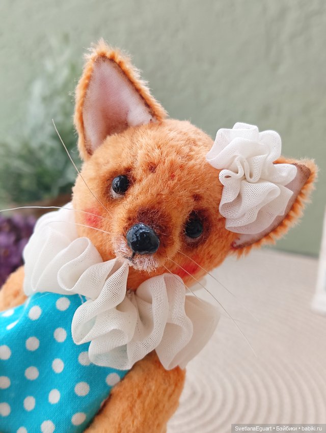 Лисичка тедди Эмма — Авторские игрушки (фото 2)
