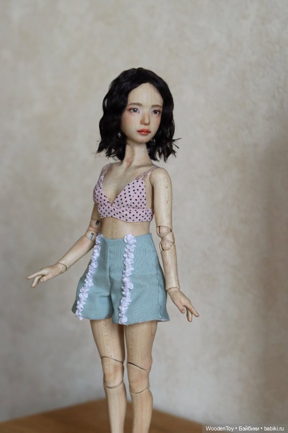 Авторская деревянная шарнирная кукла Наён (фото 7)