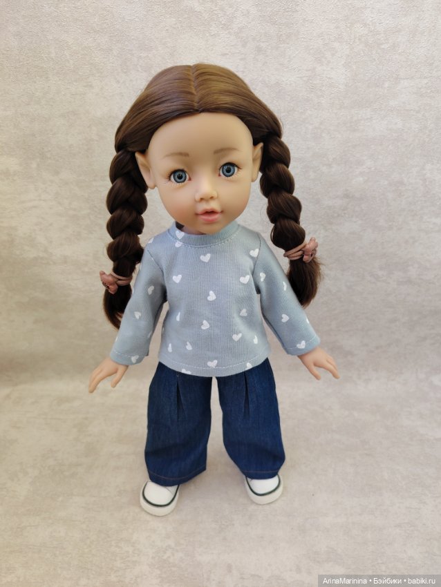 Комплект джинсы и лонгслив для Готц 36 см (фото 2)