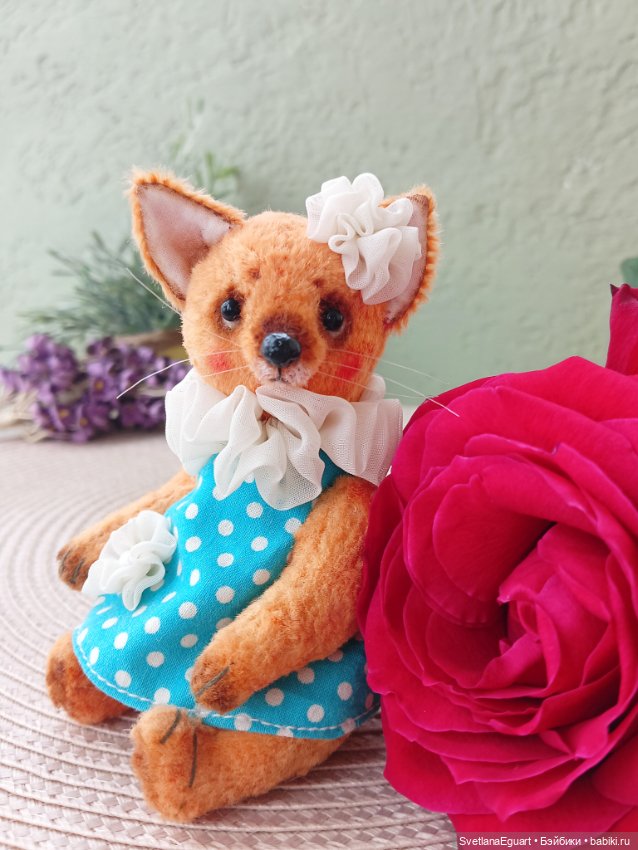 Лисичка тедди Эмма — Авторские игрушки (фото 3)