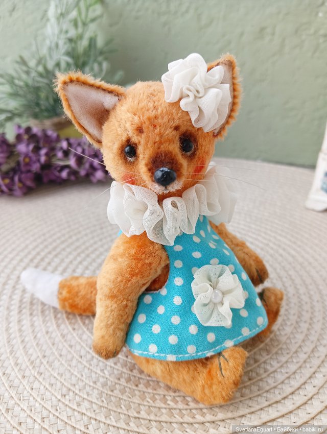Лисичка тедди Эмма — Авторские игрушки (фото 7)