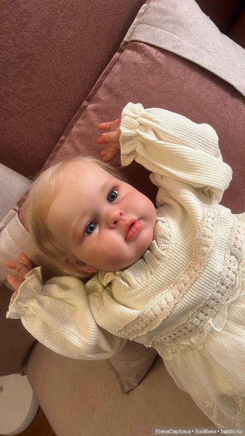 Кукла реборн из оригинального молда Ellie скульптора Ирины Капланской (фото 5)